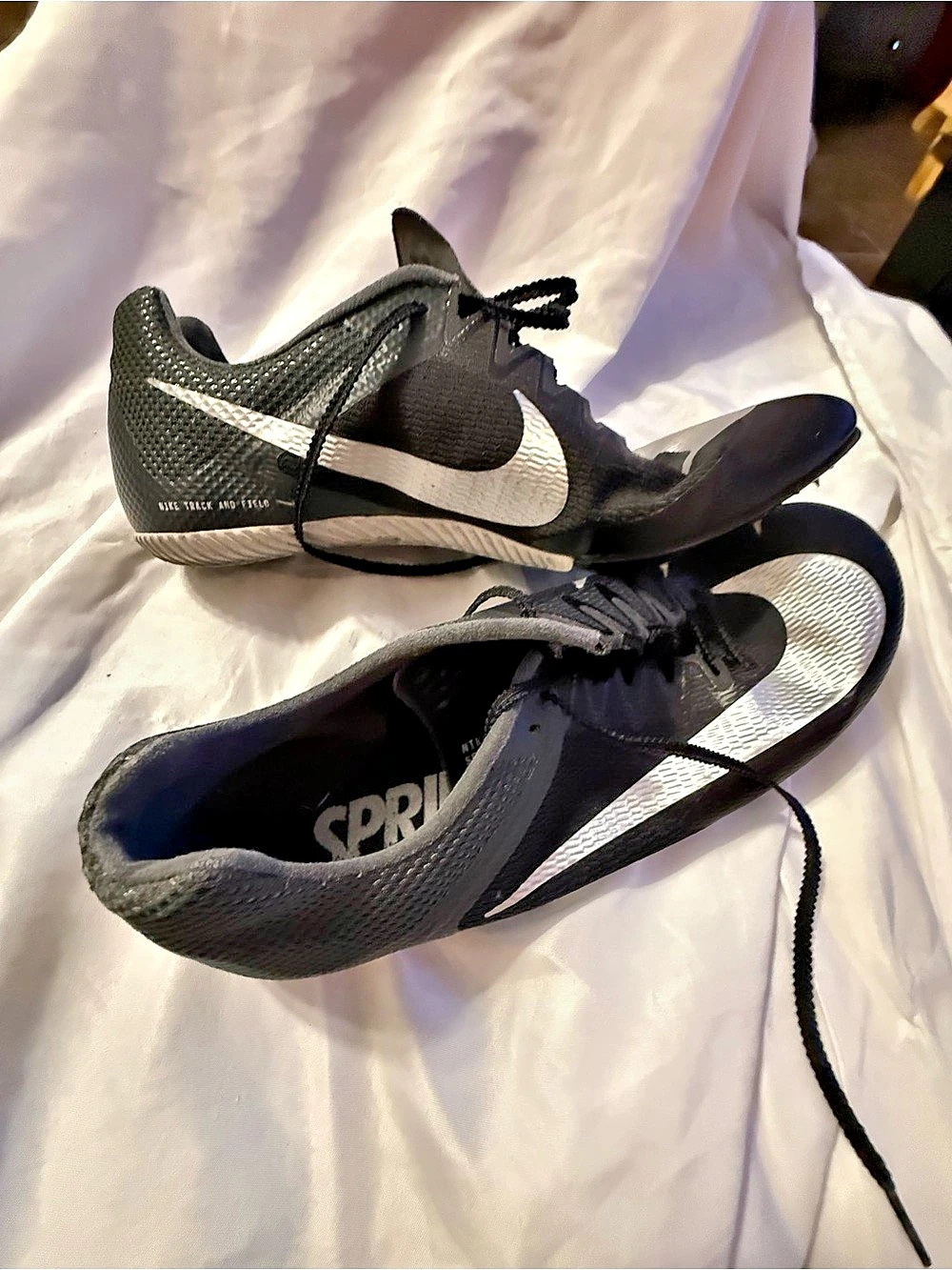 Nike Zoom Rival Multi-Event Track Spikes Black & White US 11